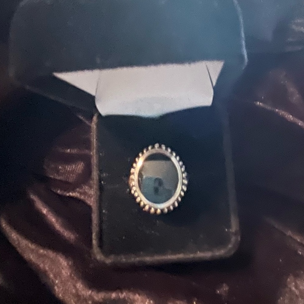 Black & Sterling silver ring. Size 6